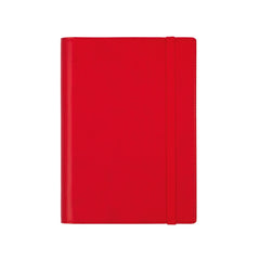 Finocam Duoband Agenda - Anual 2026 - Bloc de Notas - Formato E5 - 136x25x192mm - 1 Dia por Pagina - Color Rojo