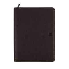 Finocam Focus Agenda Portadocumentos - Anual 2026 - Cierre de Cremallera - Formato E40 - 260x35x340mm - Semana Vista en Vertical - Color Negro