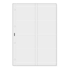 Finocam R4066 Pack de 6 Fundas Portatarjetas para Agendas Open - Formato A4 - 210x2x297mm - PVC - Color Gris Claro