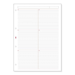 Finocam R4044 Recambio para Agendas Open - Lineas Guia Horizontales - Formato A4 - 210x5x297mm - Color Blanco