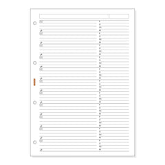 Finocam R4052 Recambio Telefonico para Agendas Open - Formato A4 - 210x5x297mm - Color Blanco