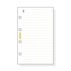 Finocam C154 Recambio Telefonico para Agendas Classic - Formato 601 - 56x89x5mm - Color Blanco