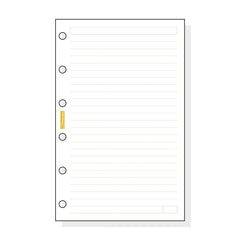 Finocam C241 Recambio para Agendas Classic - Lineas Guia - Formato 602 - 73x114x5mm - Color Blanco