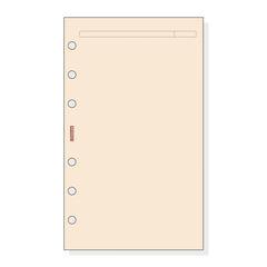 Finocam R443 Recambio para Agendas Open - Liso - Formato 400 - 91x5x152mm - Color Crema