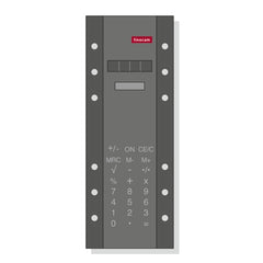 Finocam R573 Calculadora para Agendas Open - Formato 500 - 65x5x172mm - Color Gris Oscuro