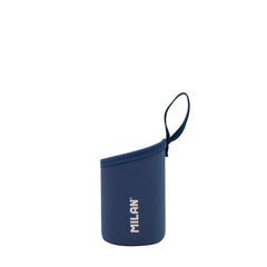 Milan 430 Since 1918 Funda de Neopreno para Botellas Isotermicas de 0.35L - Agarre Antideslizante - Ayuda a Mantener la Temperatura - Protege la Botella - Color Azul Marino
