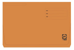 Gio By Elba Subpasta com Bolsa e Badana Fólio Laranja - Cartolina Resistente de 320gr - Bolsa e Badana para Maior Proteção - Tamanho Fólio para Documentos Importantes