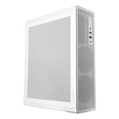 Tacens Aerom Slim 500 Caja Minitorre Ultra Compacta Micro ATX - Ventilador FDB de 90mm - Fuente de Alimentacion TFX 500W - Panel Frontal y Lateral de Malla - Puerto USB-A/USB-C/Audio - 334x272x102mm - Color Blanco
