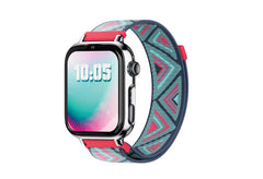 Savefamily Reloj Inteligente Smartwatch Infantil SaveWatch Plus 2 - Pantalla Amoled - Carcasa Plateada - Correa Tela Tribeca