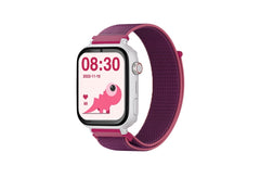 Savefamily Reloj Inteligente Smartwatch Infantil SaveWatch Plus con GPS y Llamada - IP67 - Boton SOS - Carcasa Blanca - Correa Tela Frambuesa