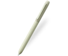 Faber-Castell Avori Boligrafo de Mecanismo Giratorio XB - 92% de Plastico Reciclado - Clip Metalico Solido - Color Verde
