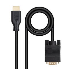 Nanocable Cable Conversor VGA a HDMI - VGA/M-HDMI/M - 1.8m - Color Negro