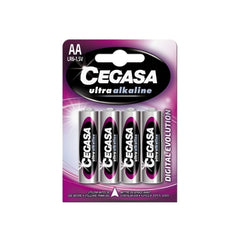 Cegasa Ultra Alcaline Pack de 4 Pilas LR06 AA - Alta Tecnologia - Mas Capacidad, Potencia y Rendimiento
