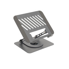 Tooq PH-DAFNE-G Soporte de Sobremesa para Portatil - De 11" a 17" - Acero - Rotacion 360 - Plegable y Portatil - Estable y Antideslizante - Ajustable - Color Gris Oscuro