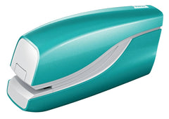 Petrus WOW E-310 Contactless Grapadora Electrica - Hasta 10 Hojas - Grapado Cerrado - Utiliza Grapas Petrus Nº10 - Color Turquesa Metalizado