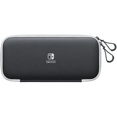 Nintendo Pack de Funda y 2 Protectores de Pantalla para Consola Nintendo Switch OLED - Proteccion Efectiva contra Golpes - Material Resistente y Duradero - Color Negro