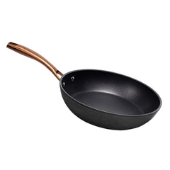 Cecotec Polka Fantasy Golden Sarten de Aluminio Forjado de 24cm - Mango Remachado en Acero Inoxidable - Antiadherente - Apta para Horno hasta 230°C - Compatible con Induccion - Color Negro