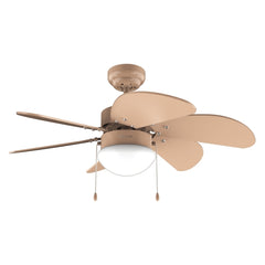 Cecotec EnergySilence Aero 3600 Vision Full Orange Ventilador de Techo con 6 Aspas y Lampara Integrada - 50W - Diametro de 36" - 3 Velocidades - Modo Invierno - Control por Cadena - Color Naranja