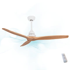 Cecotec EnergySilence Aero 590 Ventilador de Techo de 3 Aspas - Potencia de 65W - Diametro de 52" - Mando a Distancia - Temporizador Programable - 3 Velocidades - Modo Invierno/Verano - Color Blanco