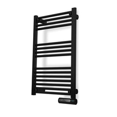 Cecotec ReadyWarm 9100 Toallero Electrico - Potencia de 500W - Pantalla LED - Programador Semanal - 3 Modos de Uso - Control Tactil - Temperatura Ajustable - Proteccion IP24 - 50x6x87cm - Color Negro