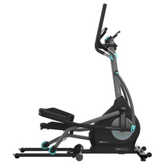 Cecotec Drumfit Elliptical 8000 Motor Pro Bicicleta Eliptica - Pantalla LCD - Volante de 8kg - App Kinomap - Plegable Verticalmente - 32 Niveles Magneticos - Zancada de 40cm - Pulsometro - Color Negro