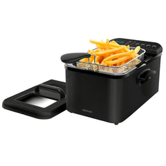 Cecotec Cleanfry Luxury 4000 Freidora Electrica - 3270W - Capacidad 4.2L - Pantalla Digital - 5 Programas Predefinidos - Filtro Incluido - Tapa con Ventana - Temperatura hasta 190°C - Color Negro