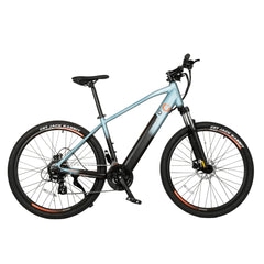 Cecotec Mountain Ventus Bicicleta Electrica de 27.5" - Doble Disco de Freno Hidraulico - Autonomia 90km - Cambio Shimano 24 Velocidades - Bateria 36V y 12.8Ah - Suspension Delantera - Color Azul Claro