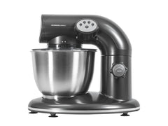 Cecotec Cecomixer Compact Batidora Amasadora - Potencia 1000W - Bol de Acero Inoxidable de 5.6L - Movimiento Planetario - Velocidad Ajustable - Incluye Accesorios - Color Gris Oscuro