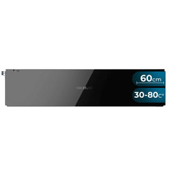 Cecotec Bolero Hexa WD Glass Black Calientaplatos Integrable de 60cm - Temperatura Regulable - Alfombra Antideslizante - Color Negro