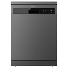 Cecotec Bolero Aguazero 6110 Dark Lavavajillas de 60cm - 13 Cubiertos - Temperatura Regulable - Seguro Infantil - 6 Programas - Inicio Programable - Funcion Media Carga - Color Gris Oscuro