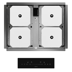 Cecotec Bolero Squad I 4300 Invisible FullFlex Cocina de Induccion Bajo Encimera - 7200W - Temporizador - Funcion Booster - 9 Niveles de Potencia - Funcion Booster - Color Negro