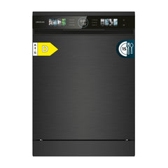 Cecotec Bolero Aguazero 6320 Dark Lavavajillas de 60cm - 15 Servicios - Modo Turbo - Pantalla XXL - 8 Programas - Inicio Programable - Color Gris Oscuro