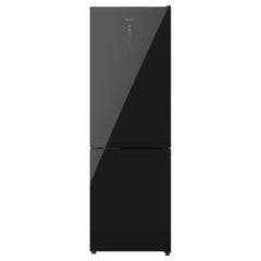 Cecotec Bolero CoolMarket Combi 322 Black Cristal E Frigorifico Combi - Capacidad 322L - Modo Vacaciones - Puerta de Cristal - Frio Envolvente - Cajon Humedad Regulable - Clase E - 185x60cm - Color Negro