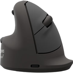 Fellowes Breyta Plus Raton Inalambrico Ergonomico Vertical 2400ppp - Tamaño Mediano - Bluetooth®, Dongle USB y Conexion por Cable - Certificado por FIRA - Uso Zurdo - Color Negro
