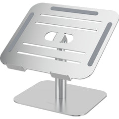 Fellowes Alumia Elevador para Portatil de Sobremesa hasta 15" - Ajustes de Altura entre15 y 30cm - Plataforma con Inclinacion Ajustable - Fabricado en Aluminio - Color Plata