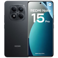 Xiaomi Redmi Note 15 Pro Smartphone Pantalla Amoled 6.77" 120Hz - 8GB -256GB - Camara 200 MP OIS + 32 MP - MediaTek Helio G200 Ultra - Bateria 6500 mAh con Carga 45W - IP65 - Color Negro