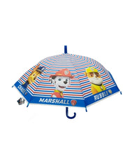 Safta Paw Patrol Pups Rule Paraguas Manual de 76cm - 8 Paneles - Asa y Punta de PVC - POE Transparente - Nervios de Acero de 8mm - Color Azul