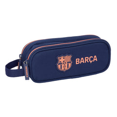 Safta F.C.Barcelona 2ª Equipacion Portatodo - 2 Compartimentos con Cremalleras - Asa Lateral - 1L - 210x60x80mm - Color Azul Marino