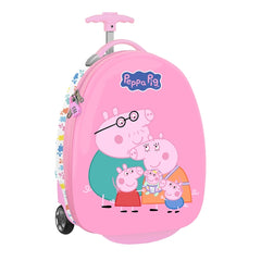Safta Peppa Pig Baby Pig Maleta Trolley Infantil 16†- Interior Forrado y Bolsillo - Dos Ruedas Resistentes - Cintas con Cierre de PVC - Materiales ABS y PC - 27.7L - 280x230x430mm - Color Rosa
