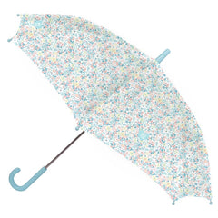 Safta Moos Fiori Paraguas Manual de 86cm - 8 Paneles - Asa y Punta de PVC - Poliester - Nervios de Acero de 8mm - Color Blanco