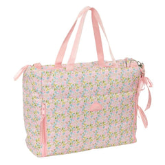 Safta VMB Maletin para Portatil hasta 14.1" - Cremallera - Interior Acolchado - Bolsillos Frontales - Bolsillo Interior - Hombrera Ajustable - Asas de Mano - 28.46L - 400x170x310mm - Color Rosa