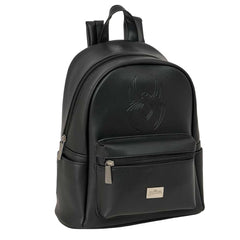 Safta Spider-Man Mini Mochila - Cremallera - Bolsillo Frontal - Bolsillo Lateral - Interior Forrado - Hombreras Ajustables - Asa Superior - 9L - 240x120x280mm - Color Negro