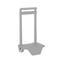 Safta Carro Portamochilas - Sujecion Universal - Material Resistente - Ruedas de PVC - 18x16x35cm - Color Gris