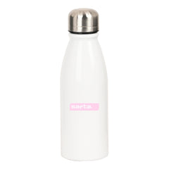 Safta Botella Metalica de 500ml - 60x240mm - Color Blanco