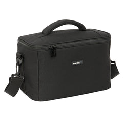 Safta Bolsa Isotermica Porta Alimentos 9.2L - Repelente al Agua - Asa Acolchada - Bandolera Ajustable - Repelente al Agua - Asa Superior - 290x180x190mm - Color Negro