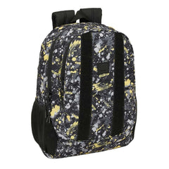 Safta Graffiti Splash Mochila Adaptable a Carro - Portabotellas - Dos Compartimentos Grandes - Tirador Doble - Hombreras Ergonomicas y Acolchadas - Asa de Mano - 23L - 320x160x440mm - Multicolor
