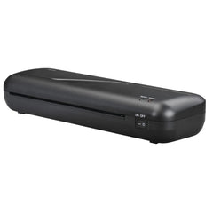 Hama Plastificadora A4 - Laminas hasta 0.6mm - Velocidad Laminacion 230mm/min - Calentamiento en 4 Minutos - Boton de Liberacion - 33x10.6x6cm - Color Negro