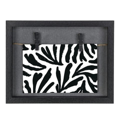 Hama Muro Marco de Fotos con Cordon - Madera MDF - 21.5x16.5x3.2cm - Color Negro