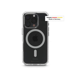 Hama Extreme Protect Funda para iPhone 16 Pro - Magnetico - Antideslizante - Policarbonato - Proteccion D3O - Bordes Elevados - Color Transparente