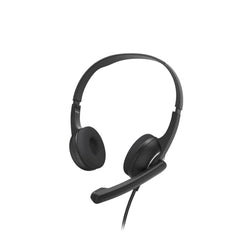 Hama Hs-P150 V2 Auriculares con Microfono Omnidireccional - Cable 2m - Jack 3.5mm - Diadema Ajustable - Almohadillas de Malla - Color Negro y Plata
